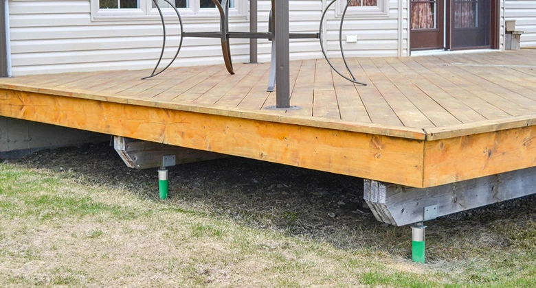 Helical Deck Pier Installation